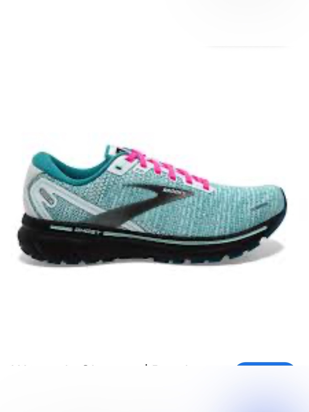 Brooks Ghost 14 Womens Size 9 Running Shoes Teal Blue Pink Athletic Sneaker